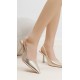 Dress shoe, gold slingback