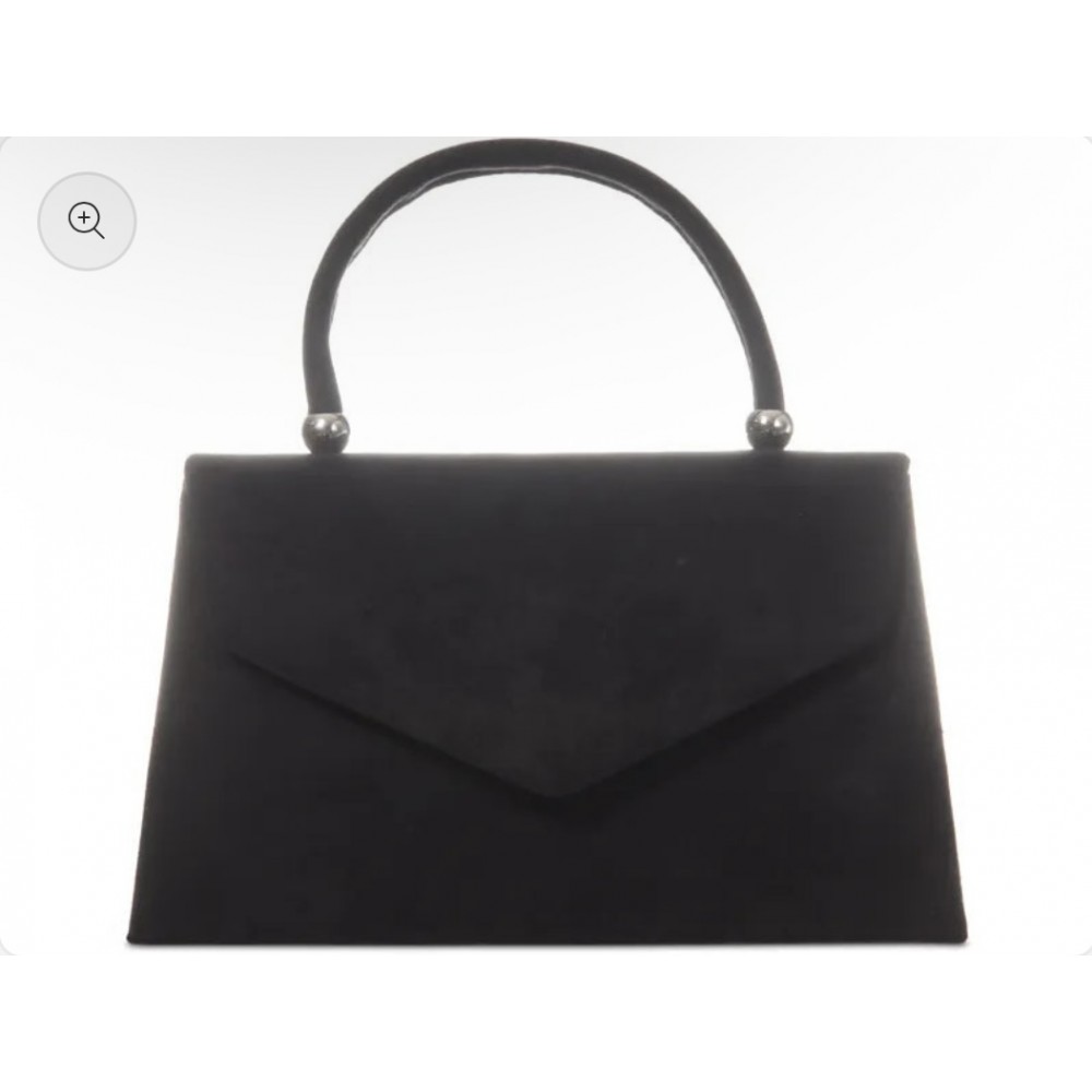 Black top handle bag