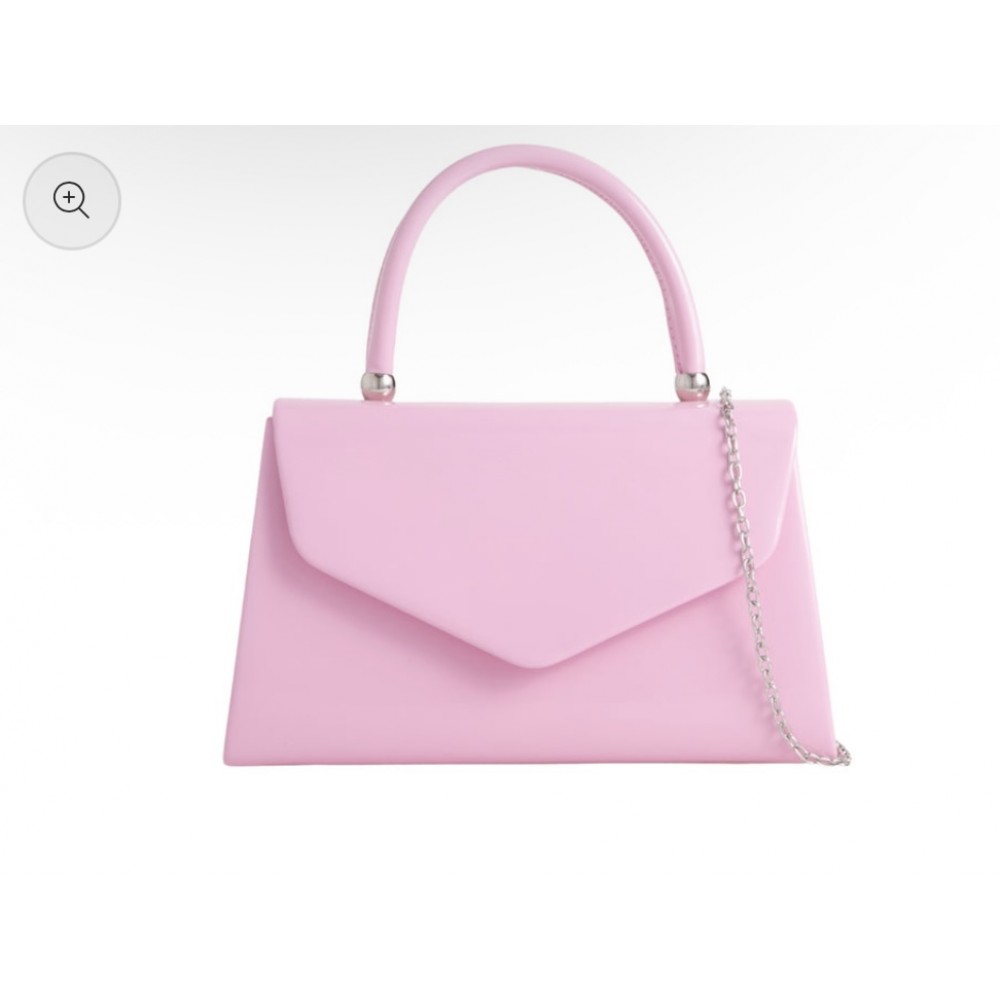 Pink top handle bag