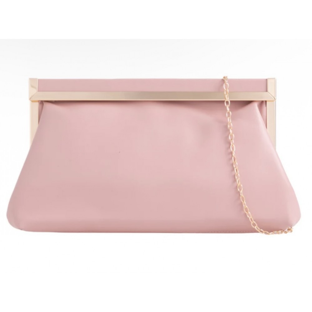 Pink clutch bag