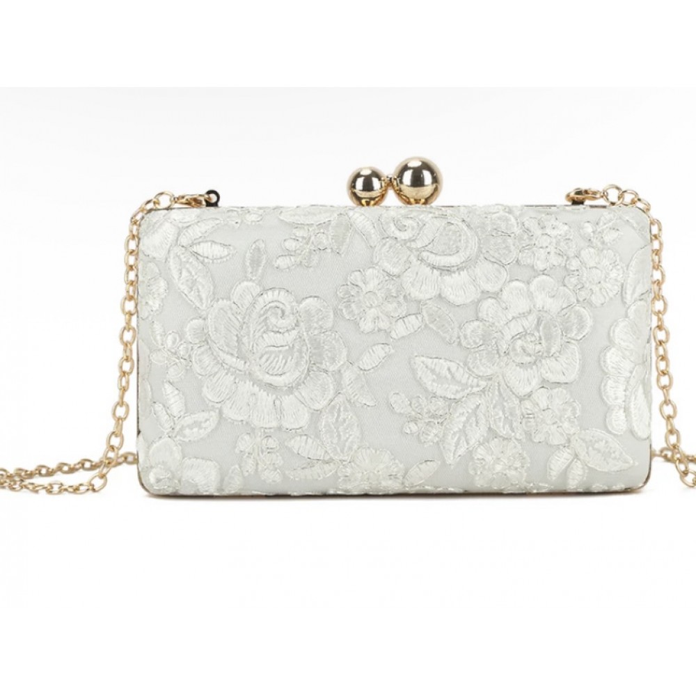 White box clutch bag