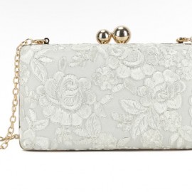 White box clutch bag