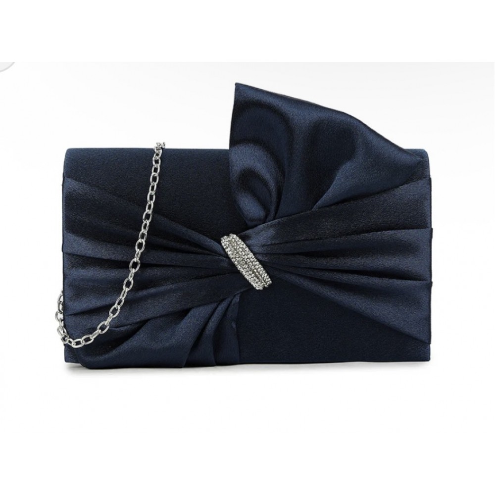 Navy clutch bag