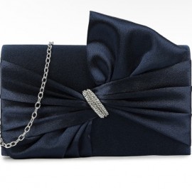 Navy clutch bag