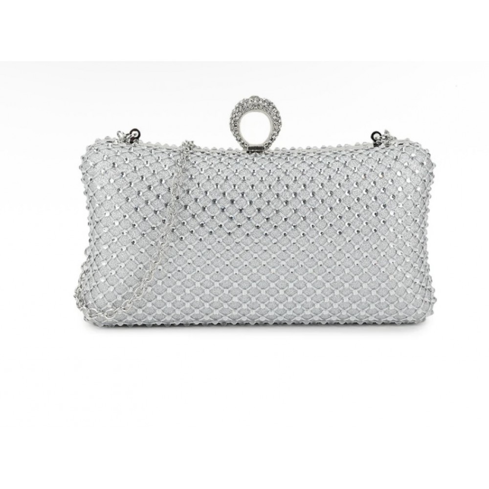 Silver box dress bag