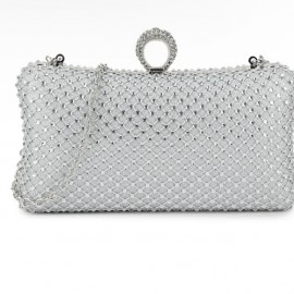 Silver box dress bag