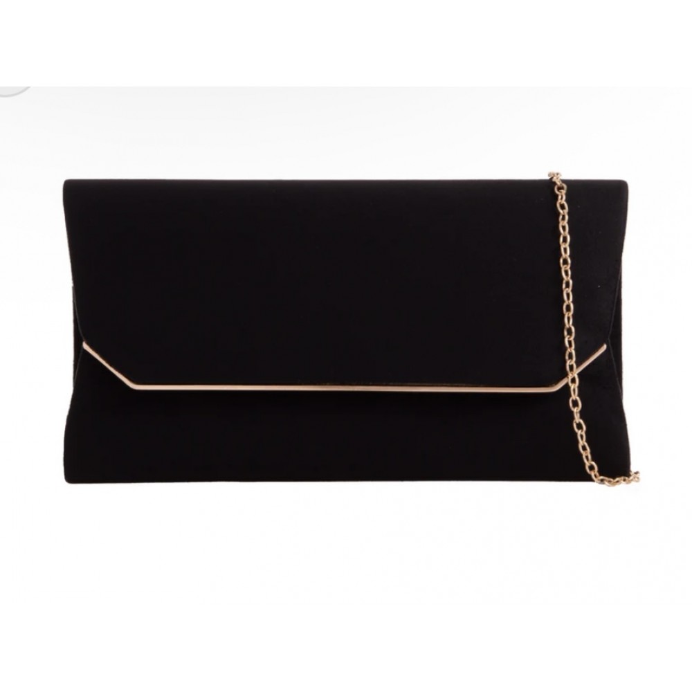 Black clutch bag