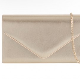 Gold clutch bag