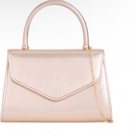 Top handle bag in champagne 