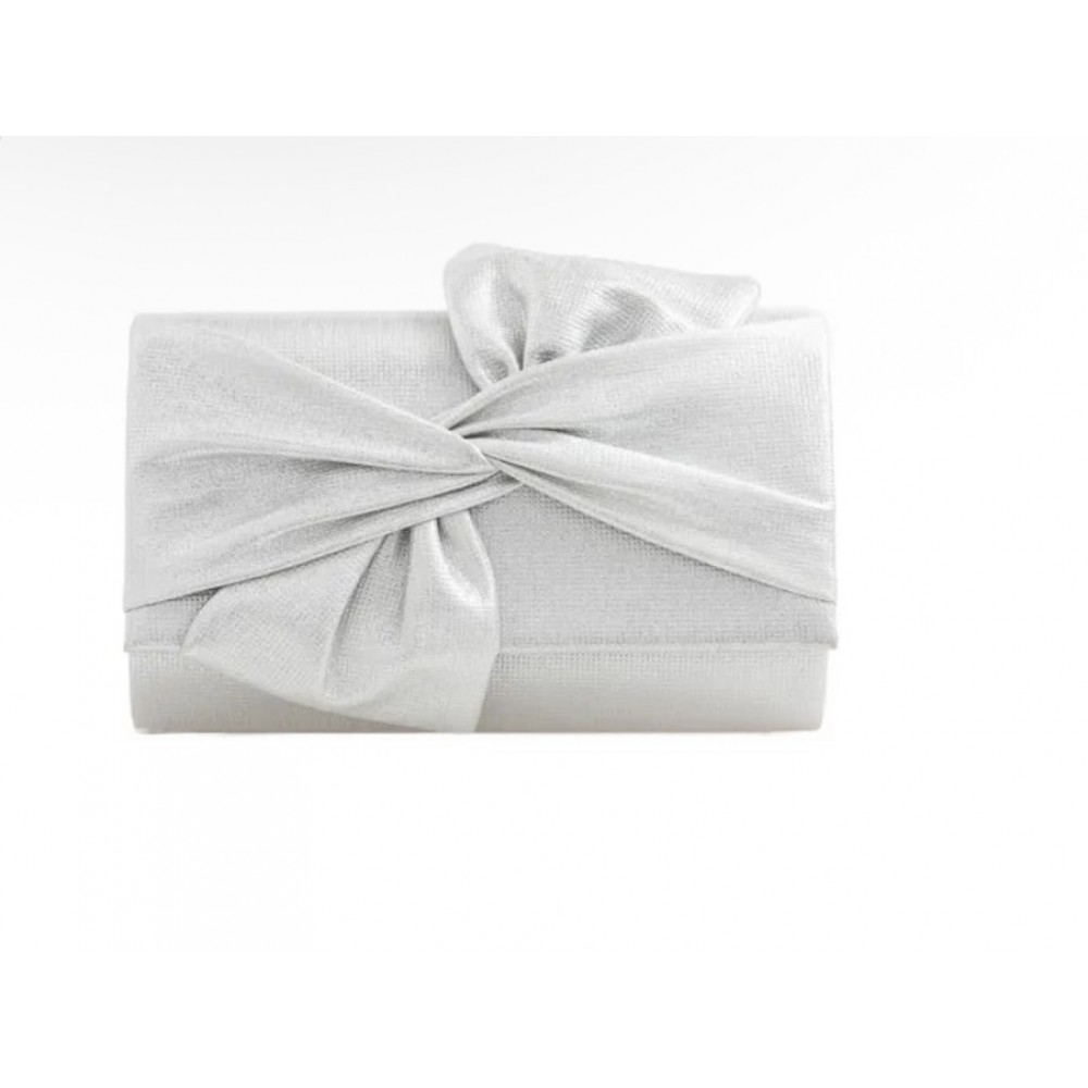 Clutch bag in silver
