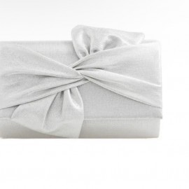 Clutch bag in silver