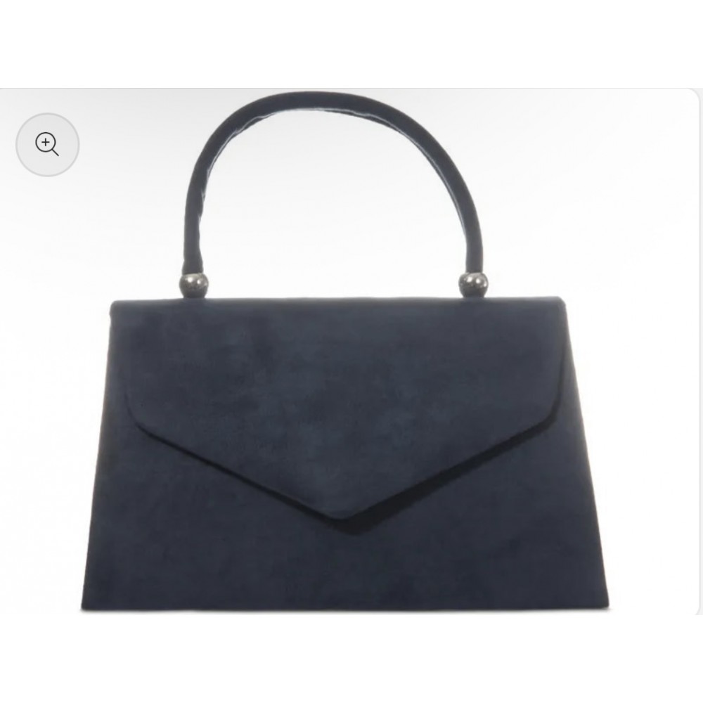 Top handle bag in navy