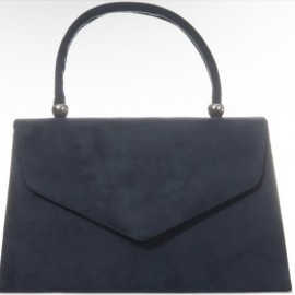 Top handle bag in navy
