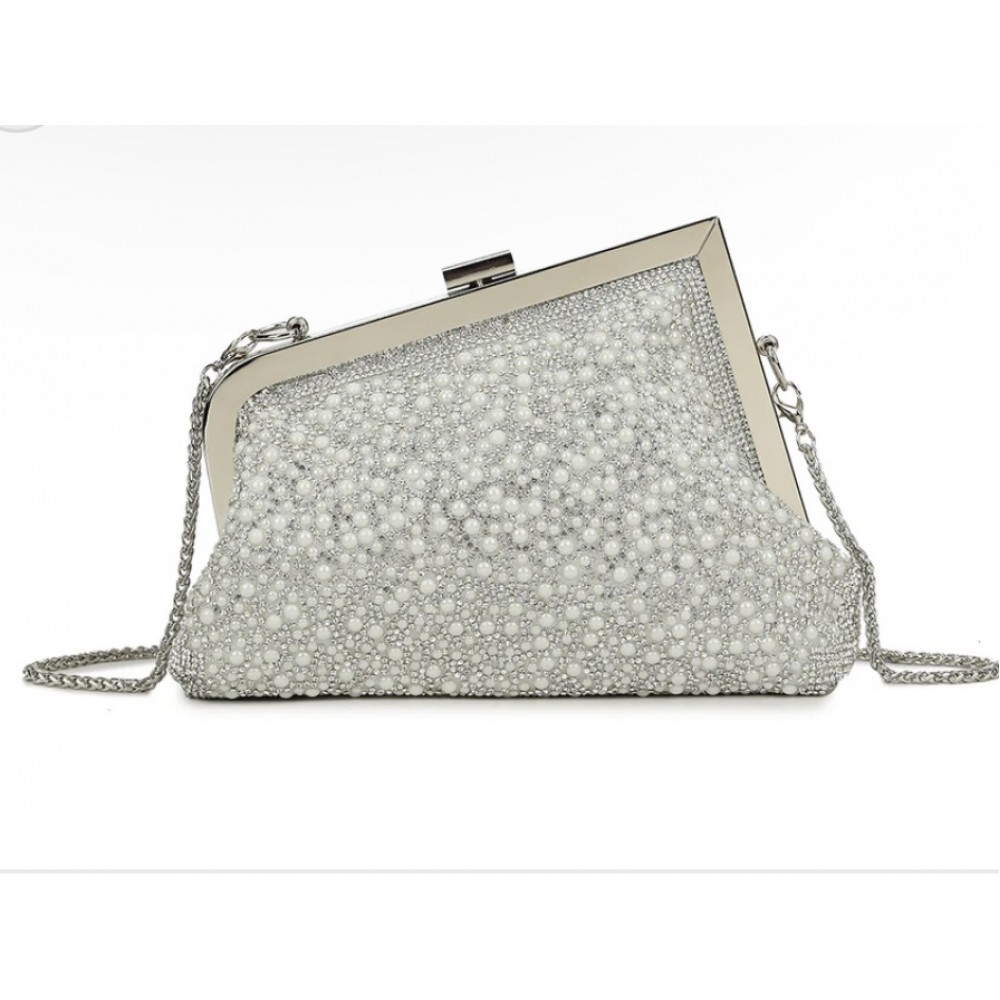 Dress bag in silver
