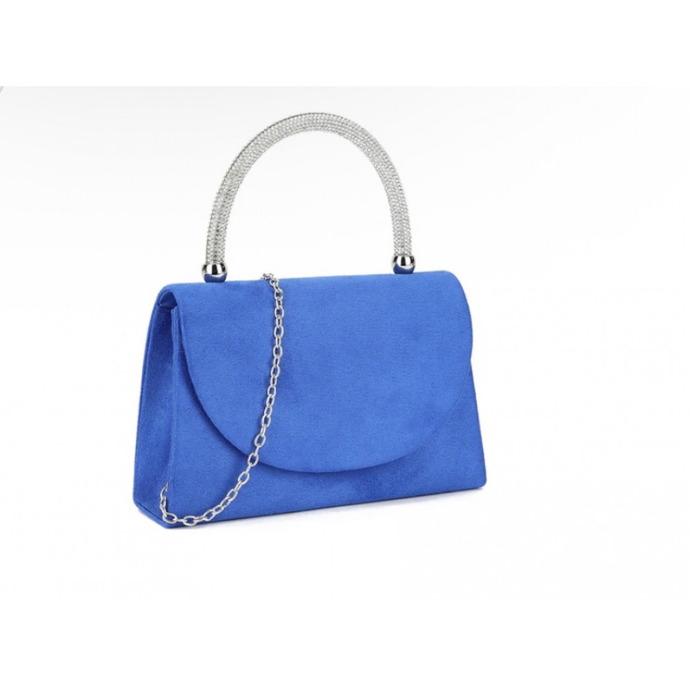 Top handle bag in royal blue