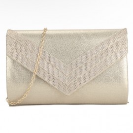 Clutch bag in gold
