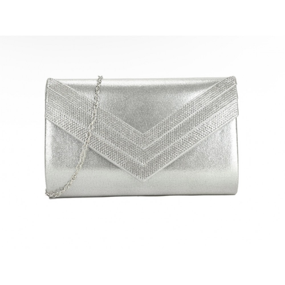 Dress bag in silver