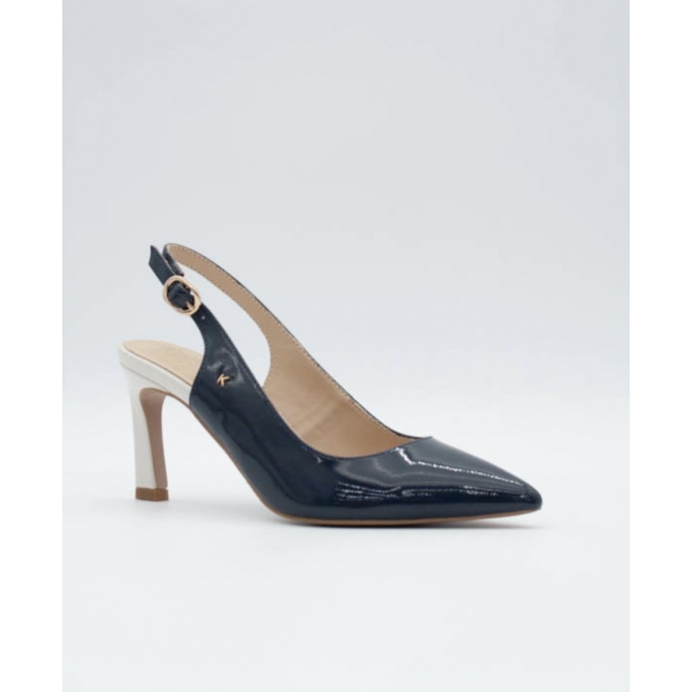 Dress shoe, slingback in navy