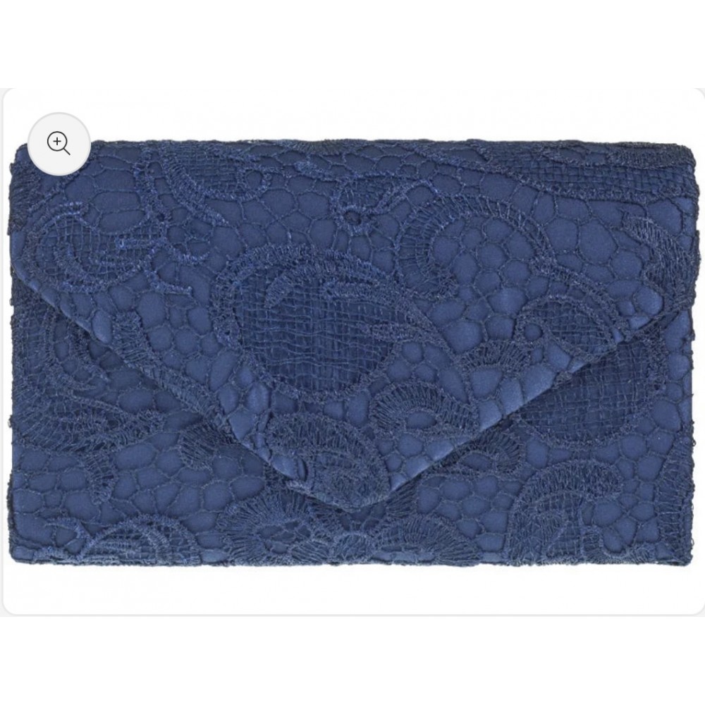 Navy clutch bag