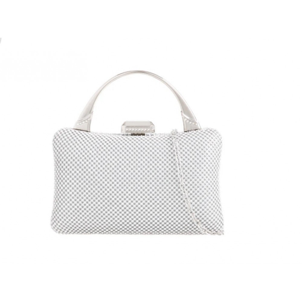 Silver box dress bag