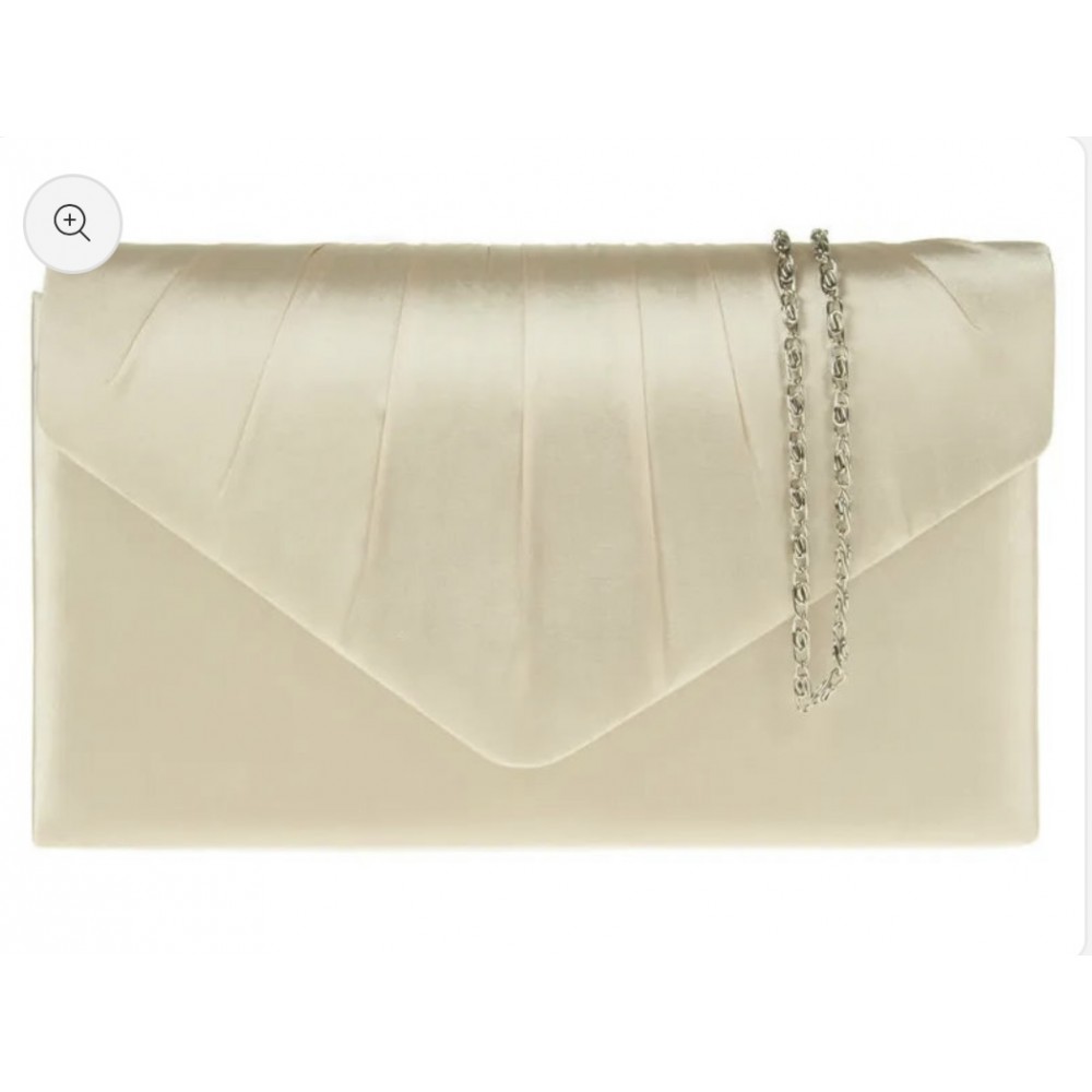 Gold clutch bag