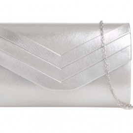 Silver clutch bag
