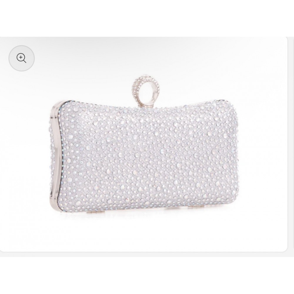 Silver box dress bag