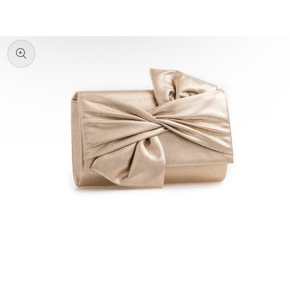Gold clutch bag