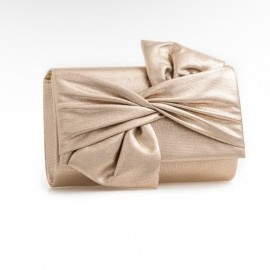 Gold clutch bag