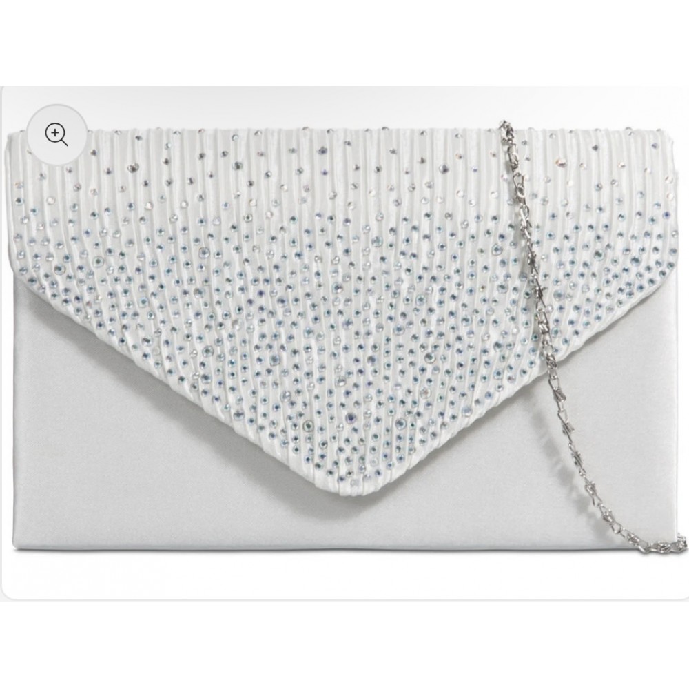Ivory clutch bag