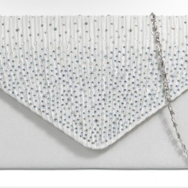 Ivory clutch bag
