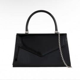 Black top handle bag