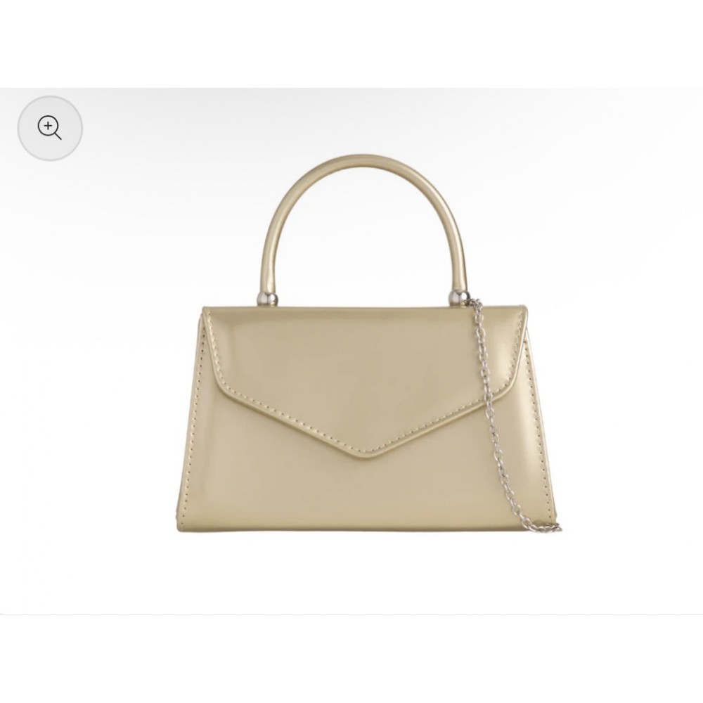 Gold top handle bag