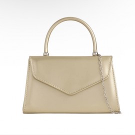 Gold top handle bag