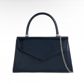 Navy top handle bag