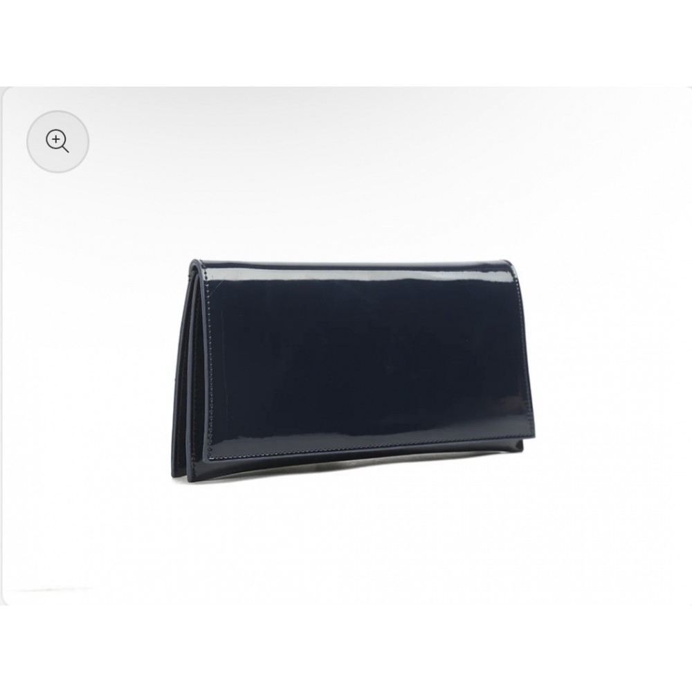 Navy clutch bag