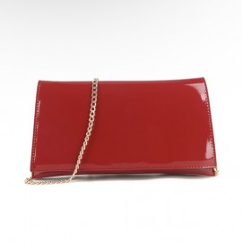 Red clutch bag