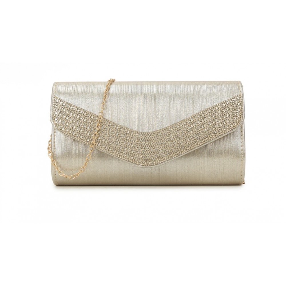 Gold dress bag