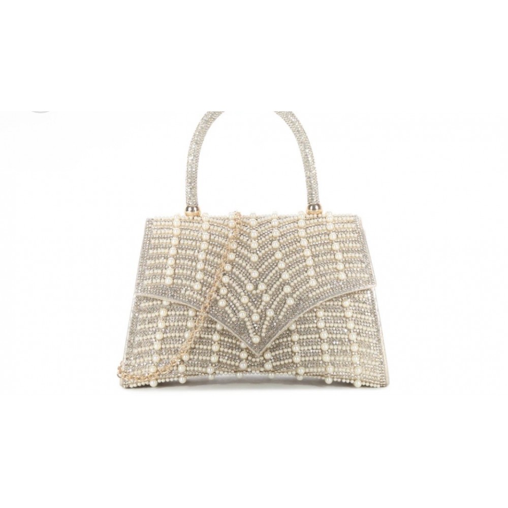 Gold clutch bag 