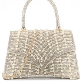 Gold clutch bag 