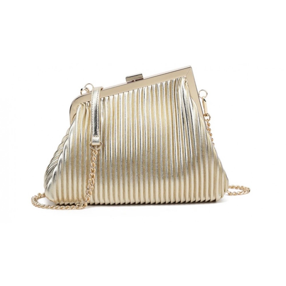 Gold dress bag
