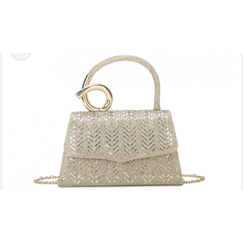 Gold dress bag 