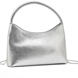 Silver dress bag