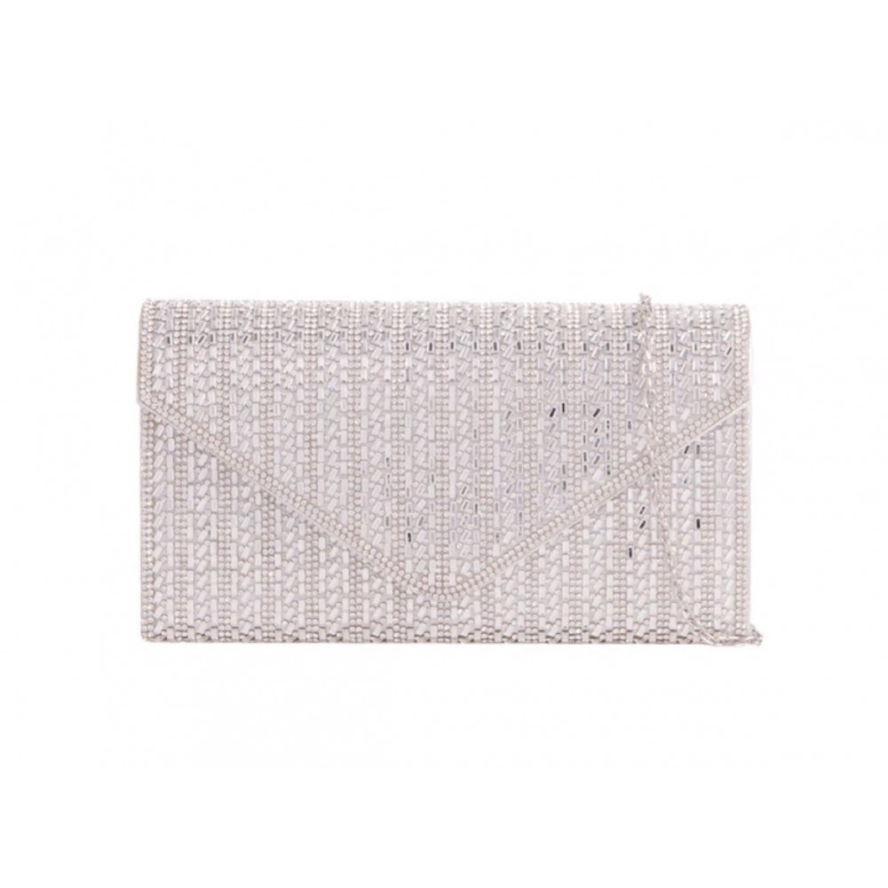 Dress bag in silver