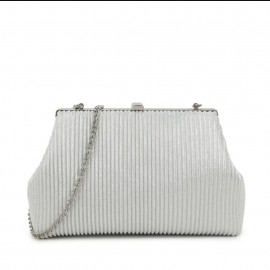 Dress bag in silver