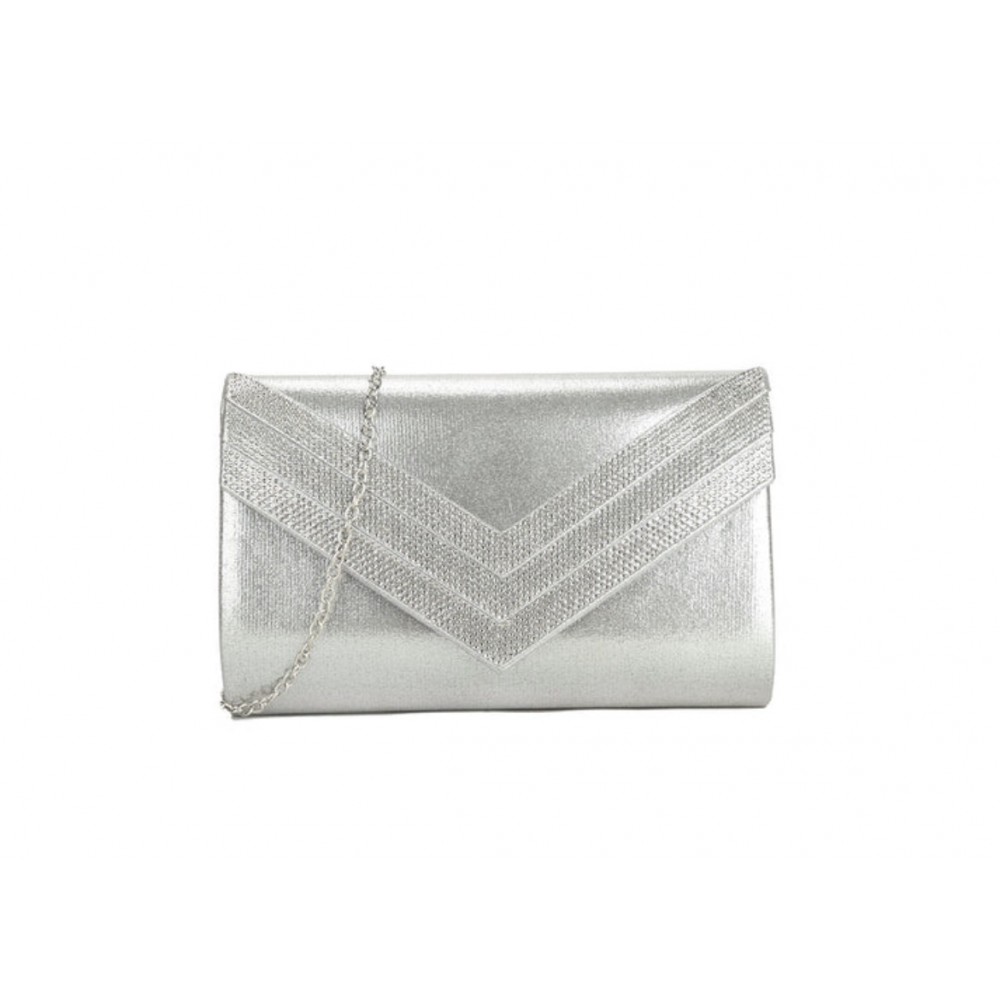 Dress bag in silver