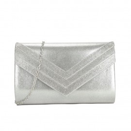 Dress bag in silver