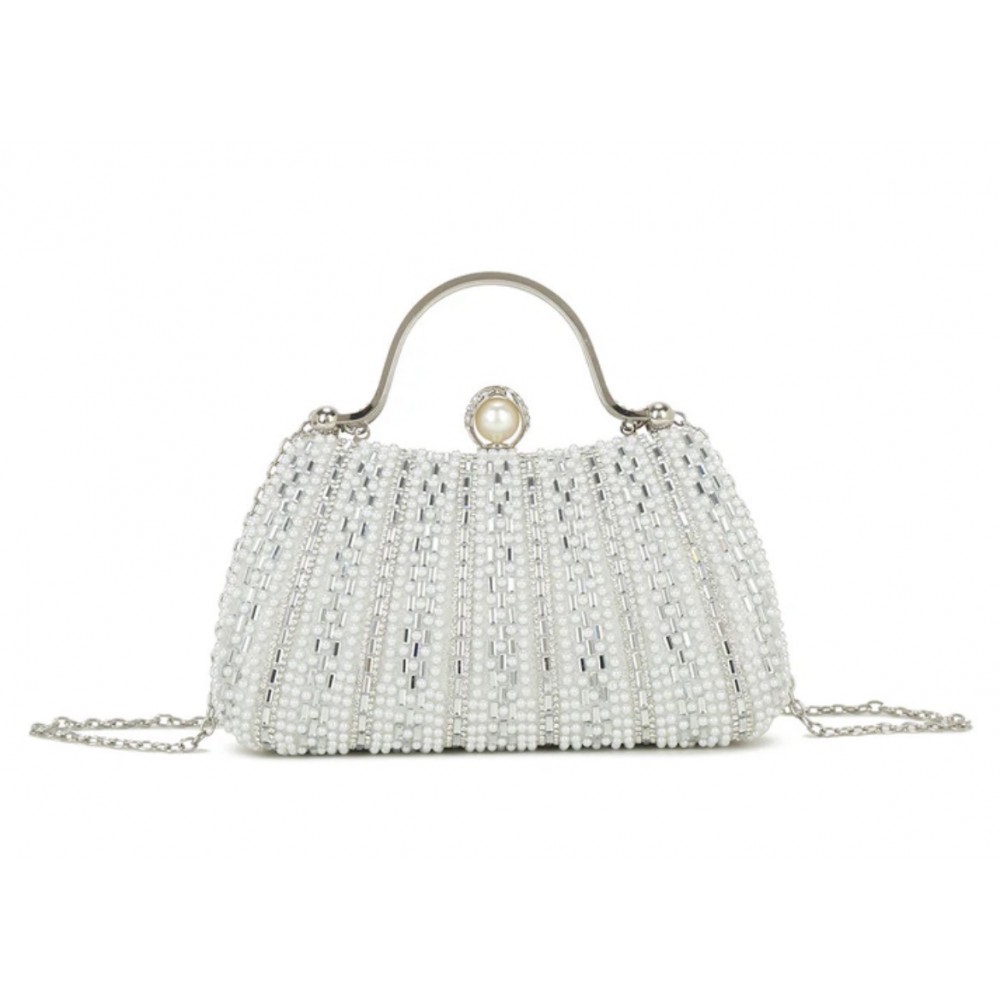 Dress bag in silver