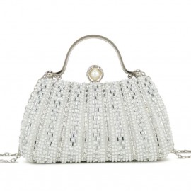 Dress bag in silver