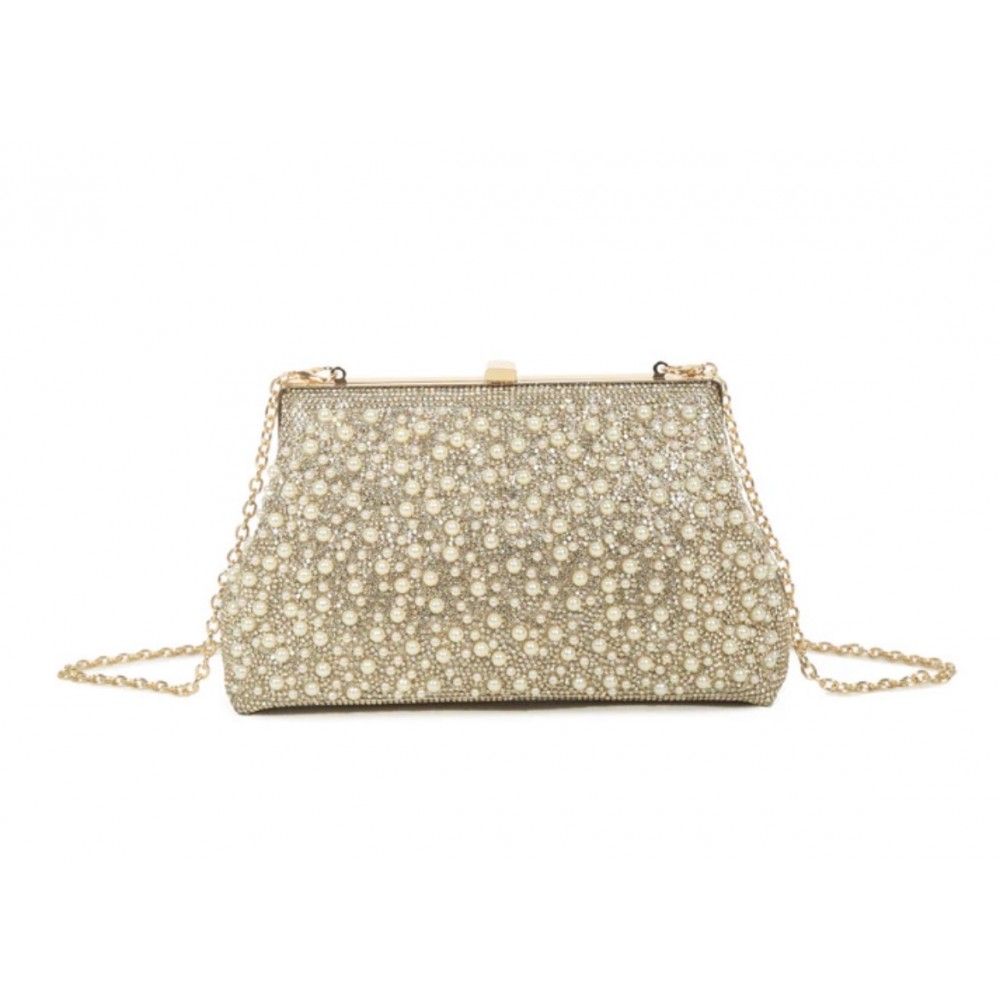 Dress bag in gold